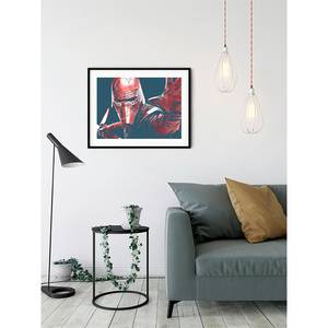 Wandbild Star Wars Faces Kylo Rot / Schwarz - Papier - 70 cm x 50 cm