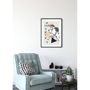 Wandbild 101 Dalmatiner Angles Mehrfarbig - Papier - 50 cm x 70 cm