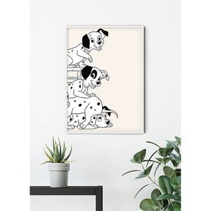 Tableau déco 101 Dalmatiner Playing Beige / Blanc - Papier - 50 x 70 cm