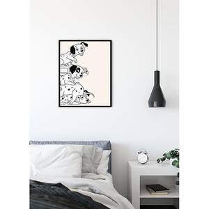 Tableau déco 101 Dalmatiner Playing Beige / Blanc - Papier - 50 x 70 cm