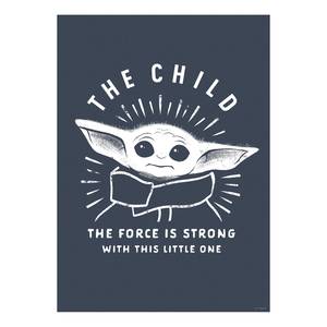 Poster Mandalorian The Child Iconic Blu / Bianco - Carta - 50 cm x 70 cm