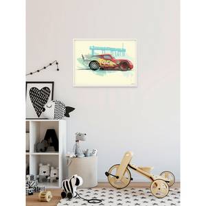 Afbeelding Cars Lightning McQueen meerdere kleuren - papier - 70 cm x 50 cm