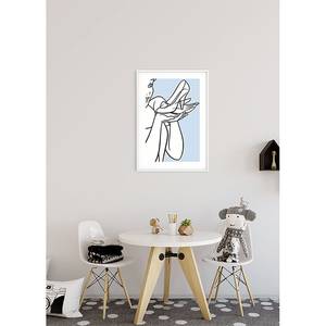 Poster Cinderella Glass Shoe Blu / Bianco - Carta - 50 cm x 70 cm