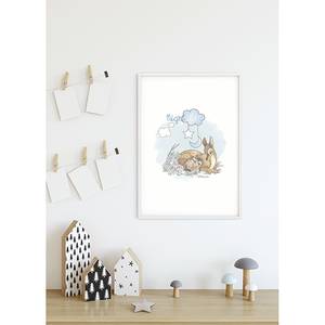 Wandbild Bambi Good Night Mehrfarbig - Papier - 50 cm x 70 cm