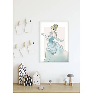 Afbeelding Cinderella Beauty meerdere kleuren - papier - 50 cm x 70 cm