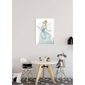 Wandbild Cinderella Beauty Mehrfarbig - Papier - 50 cm x 70 cm