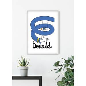 Tableau déco Donald Duck Spiral Multicolore - Papier - 50 x 70 cm