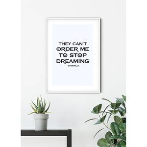 Tableau déco Cinderella Quote Multicolore - Papier - 50 x 70 cm