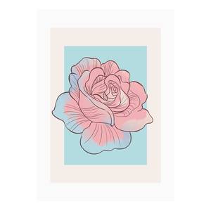 Tableau déco Cinderella Rose Multicolore - Papier - 50 x 70 cm