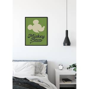 Afbeelding Mickey Mouse Green Head groen/zwart - papier - 50 cm x 70 cm