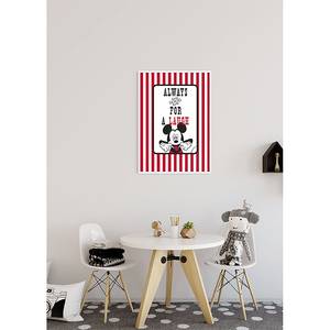 Wandbild Mickey Mouse Laugh Mehrfarbig - Papier - 50 cm x 70 cm