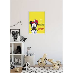 Tableau déco Mickey Mouse Moustache Multicolore - Papier - 50 x 70 cm
