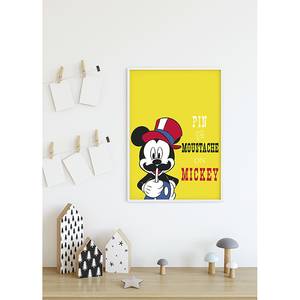 Tableau déco Mickey Mouse Moustache Multicolore - Papier - 50 x 70 cm