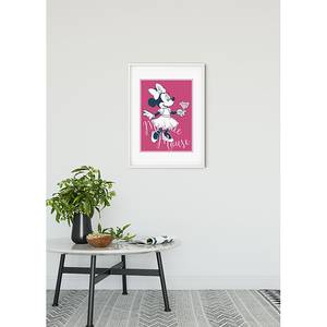 Poster Minnie Mouse Girlie Bianco / Rosso - Carta - 50 cm x 70 cm