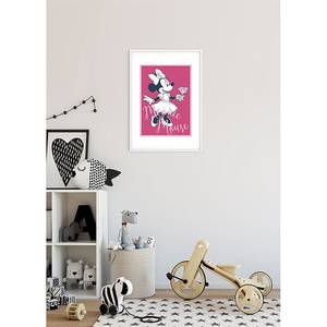 Afbeelding Minnie Mouse Girlie rood/wit - papier - 50 cm x 70 cm