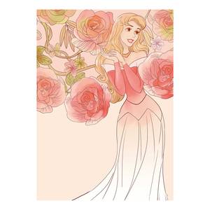Tableau déco Sleeping Beauty Roses Multicolore - Papier - 50 x 70 cm