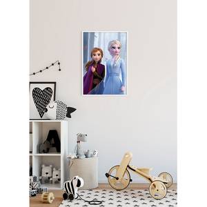 Wandbild Frozen Sisters in the Wood Mehrfarbig - Papier - 50 cm x 70 cm