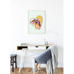 Tableau déco Aurora und Owl Multicolore - Papier - 50 x 70 cm