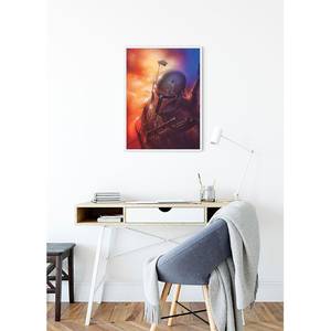 Tableau déco Star Wars Mandalorian Multicolore - Papier - 50 x 70 cm