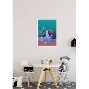 Wandbild Frozen Sisters Mehrfarbig - Papier - 50 cm x 70 cm
