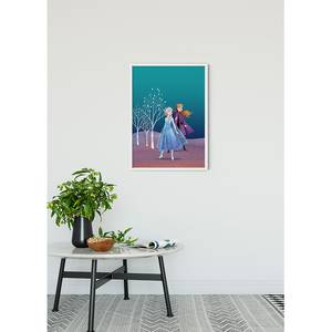 Tableau déco Frozen Sisters Multicolore - Papier - 50 x 70 cm