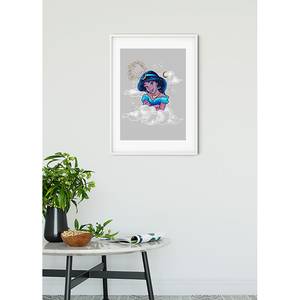 Tableau déco Jasmin Clouds Multicolore - Papier - 50 x 70 cm