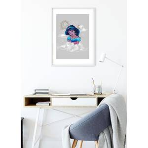 Wandbild Jasmin Clouds Mehrfarbig - Papier - 50 cm x 70 cm