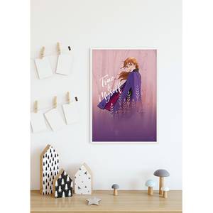 Wandbild Frozen Anna True to Myself Mehrfarbig - Papier - 50 cm x 70 cm
