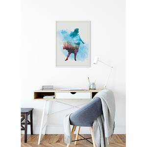 Poster Frozen Anna Aquarell Multicolore - Carta - 50 cm x 70 cm