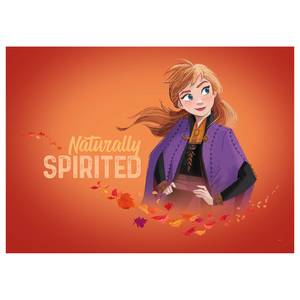 Poster Frozen 2 Anna Autumn Spirit Rosso / Lilla - Carta - 70 cm x 50 cm