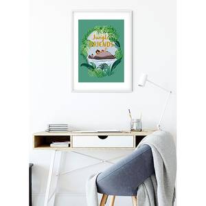 Tableau déco Jungle Book Friends Multicolore - Papier - 50 x 70 cm
