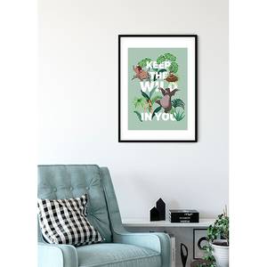 Wandbild Jungle Book Keep the Wild Mehrfarbig - Papier - 50 cm x 70 cm