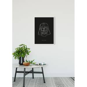 Poster Star Wars Lines Dark Side Vader Multicolore - Carta - 50 cm x 70 cm