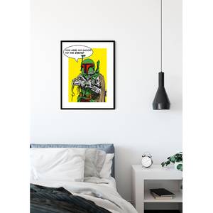 Tableau déco Star Wars Quote Boba Fett Multicolore - Papier - 50 x 70 cm