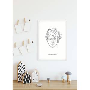 Wandbild Star Wars Force Faces Luke Mehrfarbig - Papier - 50 cm x 70 cm