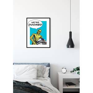 Afbeelding Star Wars Comic Quote Droids meerdere kleuren - papier - 50 cm x 70 cm