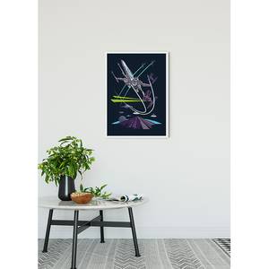 Wandbild Star Wars Vector X-Wing Mehrfarbig - Papier - 50 cm x 70 cm