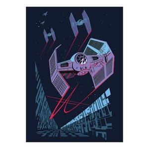 Wandbild Star Wars Vector TIE-Fighter Mehrfarbig - Papier - 50 cm x 70 cm