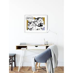 Tableau déco Star Wars Stormtrooper Noir / Blanc - Papier - 70 x 50 cm