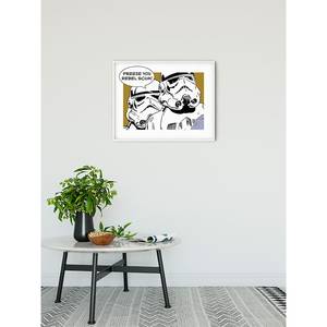 Tableau déco Star Wars Stormtrooper Noir / Blanc - Papier - 70 x 50 cm