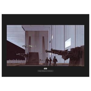 Wandbild Star Wars Death Star Hangar Mehrfarbig - Papier - 70 cm x 50 cm