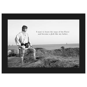 Poster Star Wars Luke Quote Nero / Bianco - Carta - 70 cm x 50 cm