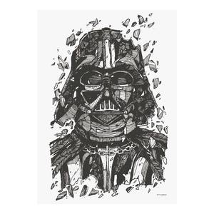 Tableau déco Star Wars Vader Drawing Noir / Blanc - Papier - 50 x 70 cm