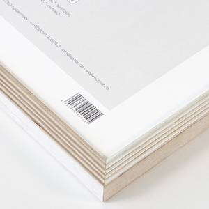 Bilderrahmen Holz Country Style Papier / Massivholz - 50 cm x 70 cm - Grau