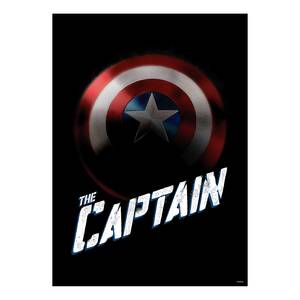 Tableau déco Avengers The Captain Multicolore - Papier - 50 x 70 cm