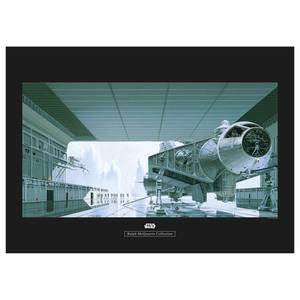 Wandbild Star Wars Hangar Shuttle Grau - Papier - 70 cm x 50 cm