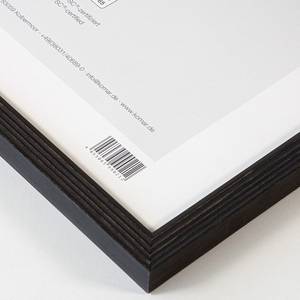 Bilderrahmen Holz Country Style Papier / Massivholz - 50 cm x 70 cm - Schwarz