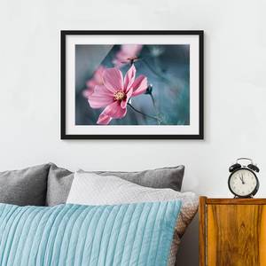 Afbeelding Lieveheersbeestje II papier/grenenhout - roze - 100 x 70 cm