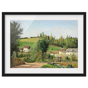 Bild Camille Pissarro Kleines Dorf II Papier / Kiefer - Mehrfarbig - 100 x 70 cm