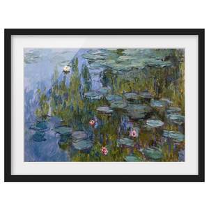 Afbeelding Monet Waterlelies Nympheas II papier/grenenhout - lila - 100 x 70 cm